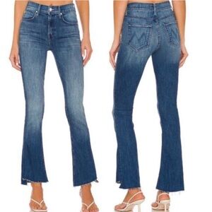 MOTHER The Runaway Step Fray Jeans 27 Perfect